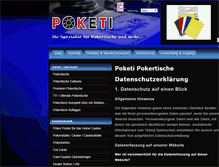 Tablet Screenshot of poketi-pokertische.de